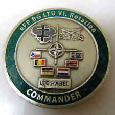 EFP BG LTU VI ROTATION COMMANDER LTC HABEL NATO OTAN CHALLENGE COIN picture