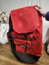 Vintage Marlboro Unlimited Red Large Duffel Travel Hiking Shoulder Bag Backpack picture