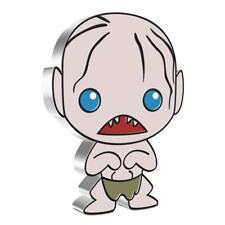 2021 Niue Lord of the Rings - Chibi Gollum 1 oz Silver Colorized Proof $2 Coi... picture