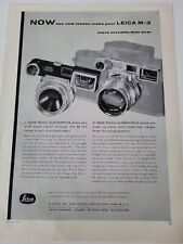 1957 Leica M-3 35 mm summaron camera vintage ad picture