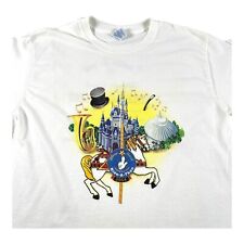 Disney Hand Ride-a-Thon Shirt 2004 Size Large White Magic Kingdom Carrousel VTG picture