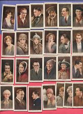 1928 W.D. & H.O. WILLS CIGARETTES CINEMA STARS 1ST SERIES COMPLETE 25 CARD SET picture