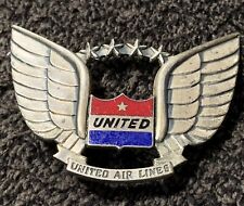 United Airline Vintage Customer Service Hat Badge. About 1962. picture