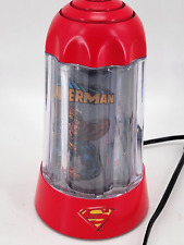 Vtg DC Comic Superman Motion Lamp Man of Steel Moving Light Lava Rotating picture