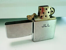 Old Vtg 1940's ZIPPO Cigarette Lighter 3-Barrel Pat. 2032695 W/ Initials JLL picture