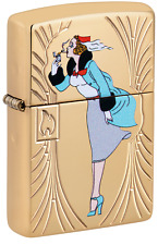 Zippo Windy Girl 85th Anniversary Collectible Armor Lighter #48413 picture