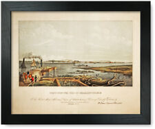 Framed Print: View Of Charleston, South Carolina, circa 1835 picture