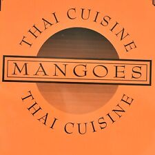 1994 Mangoes Thai Restaurant Menu Richard Janes Chris Toye Seattle Washington picture