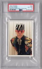 1987 Panini Smash Hits Collection #68 Sticker Card Elton John Italian PSA picture