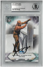 King Corbin Signed Autograph Slabbed 2021 WWE Topps Beckett BAS Baron Happy picture