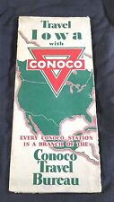 About 1934 Iowa Conoco Road Map - Damaged picture