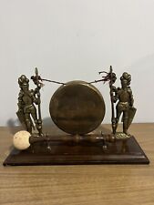 Antique/ Vtg Brass Knight Dinner Gong picture