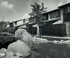 Condominium Apartment With Rock Pool & Grass Los Angeles B&W Photograph 8 x 10 picture