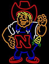 Nebraska Herbie 24x20 Neon Sign Lamp Real Glass Gift Show Beer Bar Wall picture