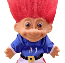 Russ Berrie Vintage Troll Doll Football Player # 1 Red Hair picture