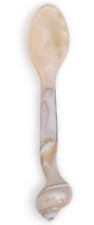 Large Mother of Pearl Conch Spoons MOP Caviar Egg Shell Serving Oysters 17cm picture