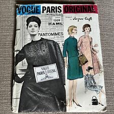 1960s Vintage Sewing Pattern VOGUE PARIS ORIGINAL Jacques Griffe Suit 1209 Sz 12 picture