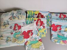 Disney The Little Mermaid Twin Comforter Flat Fitted Sheets Pillowcase Curtains  picture
