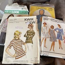 Vintage Sewing Patterns Lot of 4 Retro 1940s 1930s 1960s 1950s picture