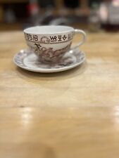 Rare, Vintage Cowboy Roping Cup And Saucer. Set Of 4 Made In japan picture