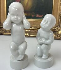 Bing Grondahl Figurines Belly & Ear Ache Babies by Sven Lindhart Denmark picture