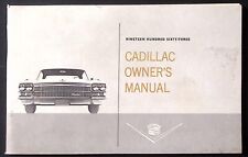 1963 CADILLAC OWNER'S MANUAL ORIGINAL VINTAGE 60 PAGES EXCELLENT COND Z1276 picture