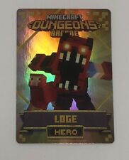 Minecraft Dungeons Arcade Series 3 (#104 Hero: Loge) FOIL Card picture