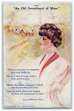 1908 An Old Sweetheart Of Mine Pretty Woman Cobb Shinn Artist Signed Postcard picture