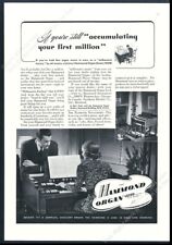 1940 Hammond Organ 2 photo vintage print ad picture