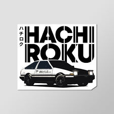 Hachi-Roku AE86 Trueno Toyota 86 Initial D Anime Vinyl Decal Sticker 4