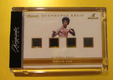 2024 Bruce Lee Keepsake Edition QUADRUPLE AUTHENTIC RELIC 10/50 W/CASE & STAND picture
