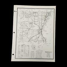 VTG Winnebago County Map Wisconsin Department of Transportation Highways 1974 picture