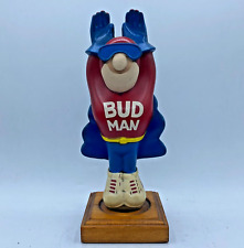 Vintage Bud Man Beer Tap Handle Great Condition Collectors Item With Stand picture