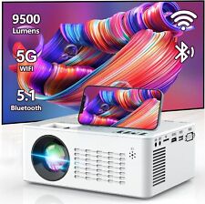 TMY 5G WiFi Projector with Bluetooth 5.1, 9500 Lumens HD Movie Projector,...  picture