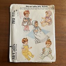 1965 Vtg McCall’s 7913 Baby Doll Clothes 15