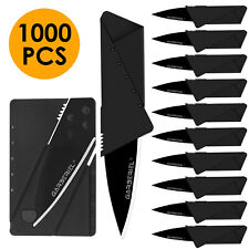 Folding Credit Card Knife Black Wallet Razor Sharp Camping Thin Micro Knives Lot picture