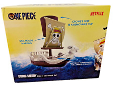 NIB Netflix One Piece Anime Going Merry Ship n' Dip Snack Set 2023 picture