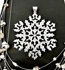 Vintage Tiffany & Co. Sterling Silver SNOWFLAKE Christmas Tree Ornament. picture