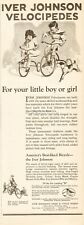 1923 Iver Johnson Arms & Cycle Works Fitchburg MA Tricycle Velocipede Bicycle Ad picture