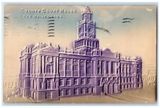 1907 Exterior View County Court House Building Embossed Des Moines Iowa Postcard picture