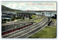 c1910 Rockville Bridge Stone Bridge World Harrisburg Pennsylvania PA Postcard picture
