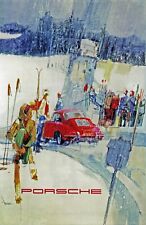 356 T-6 in the Snow in German alps SKI RESORT POSTER picture