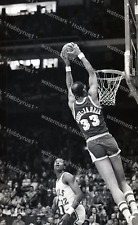 KAREEM ABDUL-JABBAR Dunking LA Lakers 1983 NBA Original 35mm B/W Negative picture