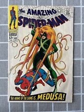 The Amazing Spiderman #62 MEDUSA Fine+ Condition Vintage Marvel 1968 picture