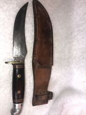 Vintage Western W39 Fixed Blade Knife w/ Leather Sheath - Made in USA picture