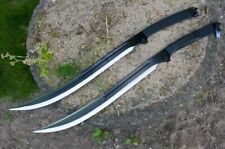 WILD CUSTOM HANDMADE 25 INCHES LONG IN BLACKED COATING STEEL HUNTING SWORD picture