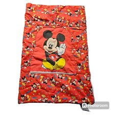 Vintage Rare Walt Disney Company Zipper Sleeping Bag Mickey Mouse Stars VGC HTF  picture