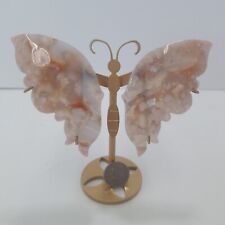 Pink Amethyst Flower Agate Butterfly Wings picture