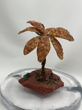 Vintage Peridot Pink Coral Amethyst Healing Crystals Palm Tree Orange Aventurine picture