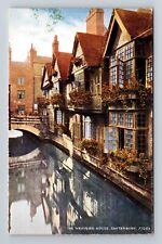 Canterbury-England, The Weaver's House, Street View, Vintage Postcard picture